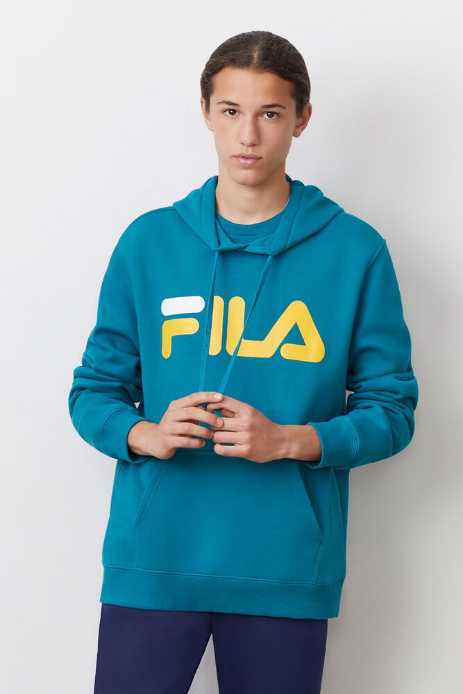 Fila Flori Hoodie Blue - Mens - 08453RMNW